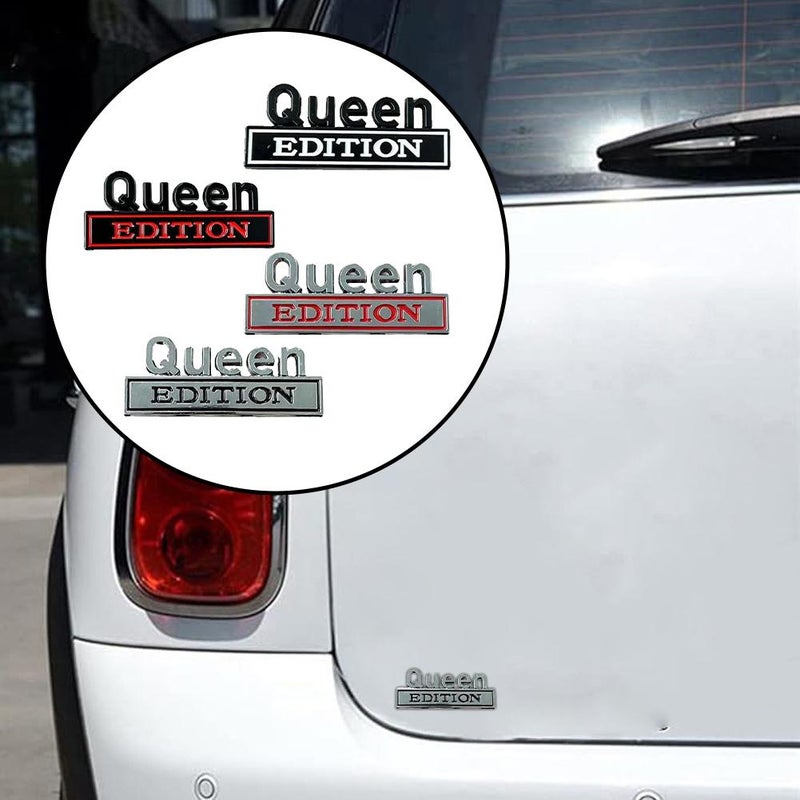 Queen Edition 3D Emblem Sticker, 2026 New Queen Edition Emblem, Old Man Editioned Car Emblems, Funny Editions License Plate Frame, Easy to Stick, for Car Truck SUV - Image 2
